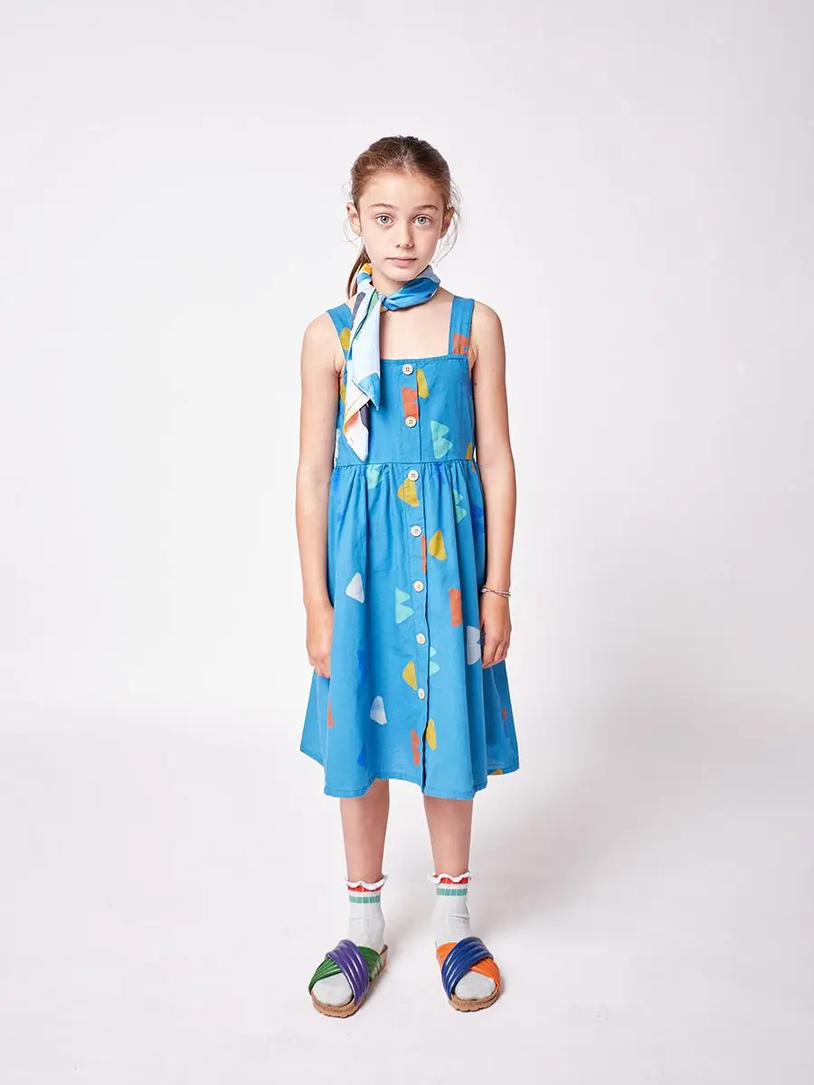 cute baby dresses online Kids Dress For Girls 2022 New Spring Summer BC Baby Print Cotton Short Sleeve Princess Dress Toddler Children's Outwear Clothing boutique baby dresses