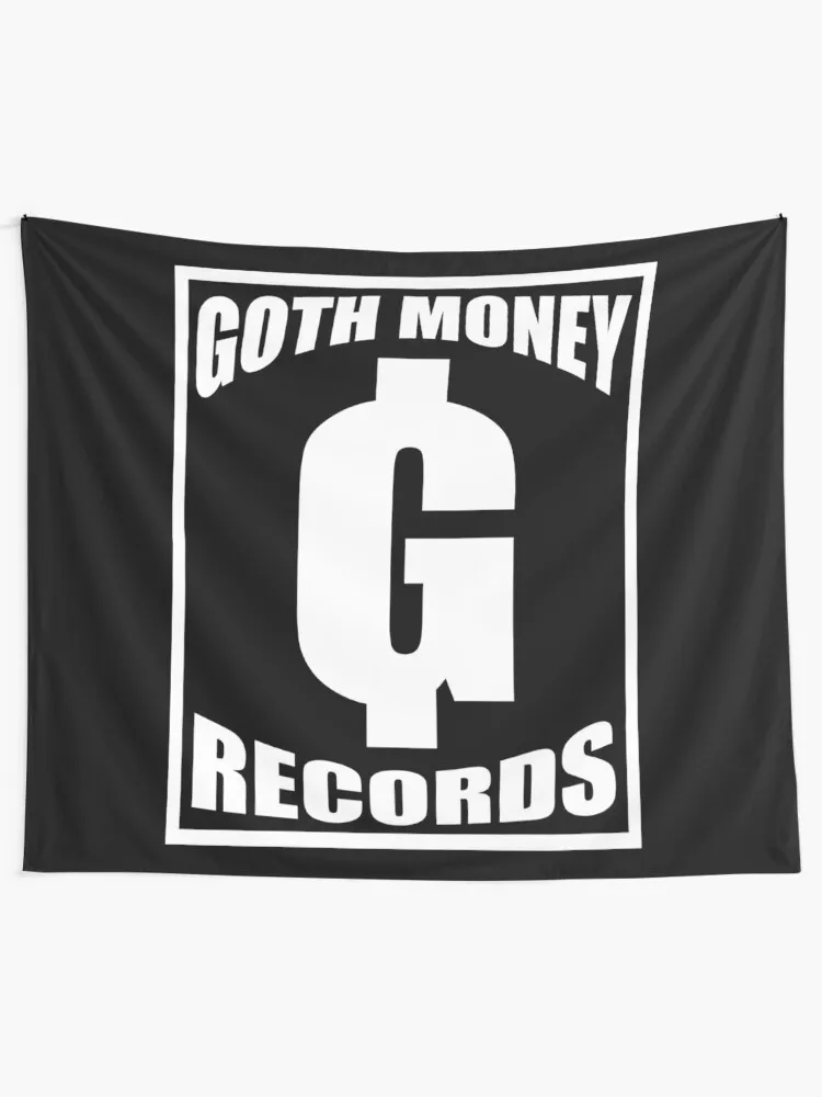 GOTH MONEY RECORDS OG ON BLACK Tapestry Home Decorating Custom Tapestry