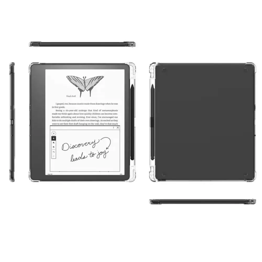 10.2 Inch E-Reader Case Airbag with Pen Slot Protective Shell Ultra-Thin Transparent Protective Case for Kindle Scribe 2024