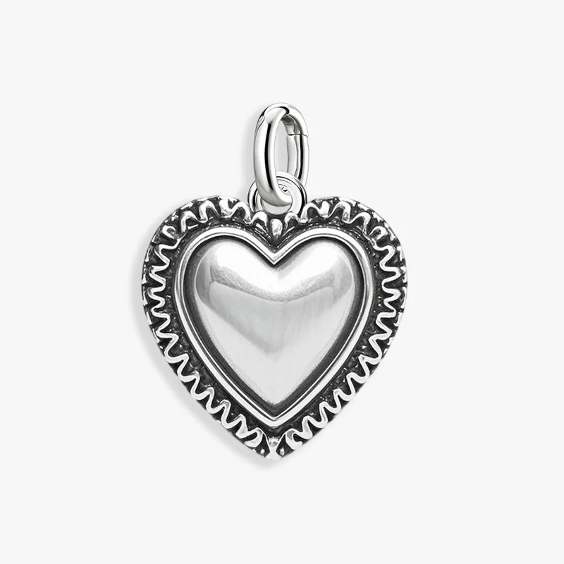 Verstellbare 925 Sterling Silber Vintage Anhänger Stern Mond Turm Charms Perlen Passend für Original Armband Armreif Halskette DIY Schmuck – Detail 3