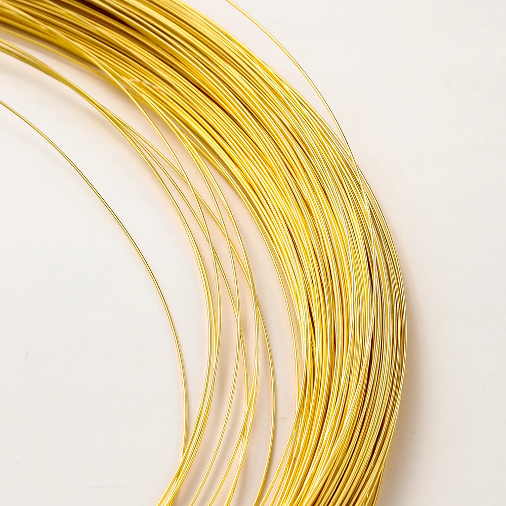 2MeterLot06MM14K18KGoldColorBrassWireforBraceletHigh