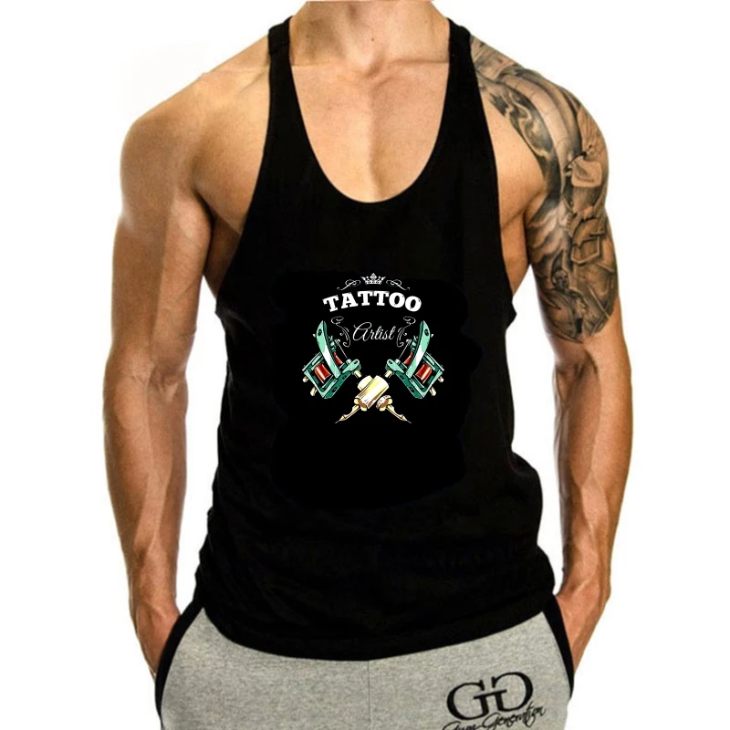 

2024 New Summer tank top men Tattoo Artist tank top men, Tattoo Artist Gift Fashion tank top men