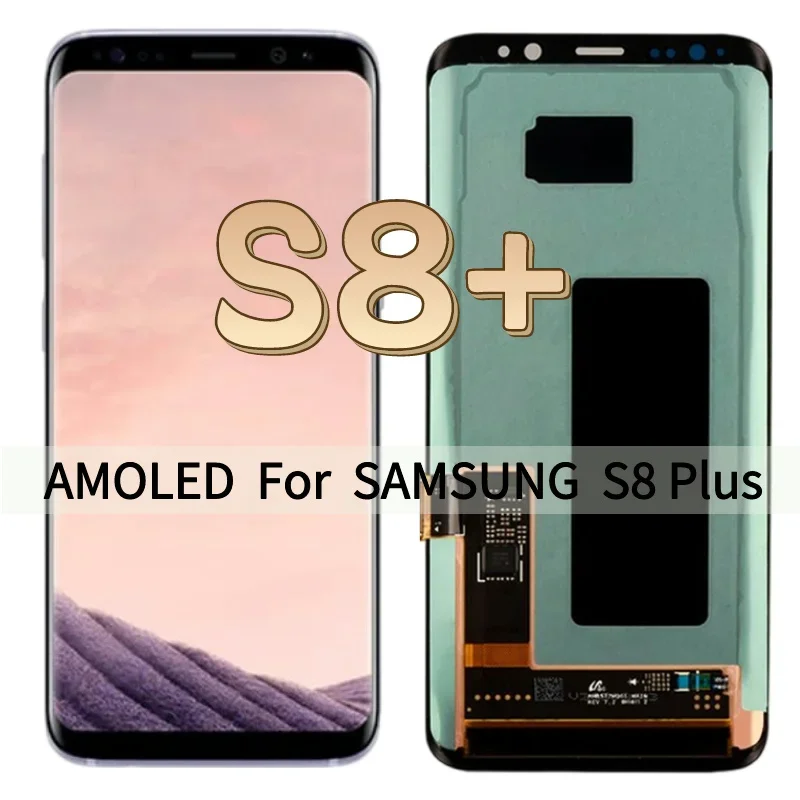 100% супер AMOLED экран для Samsung Galaxy S8 Plus LCD SM-G955 G9550 G955F/DS ЖК-дисплей цифровой сенсорный экран Замена