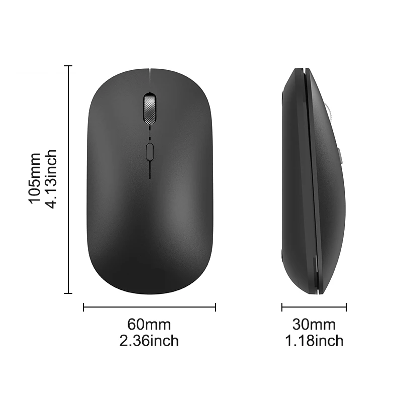 Wireless Gaming Mouse for PC 2.4G Slim Ergonomic Compatible with Laptop/Tablet/Desktop Battery Not Included