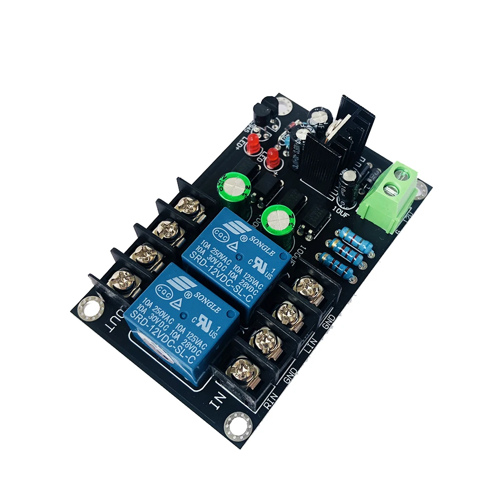 Audio amplifier board Class D 2.0 Digital Power Amplifier Speaker Protection Board 300W Delay Relay Speaker Protection