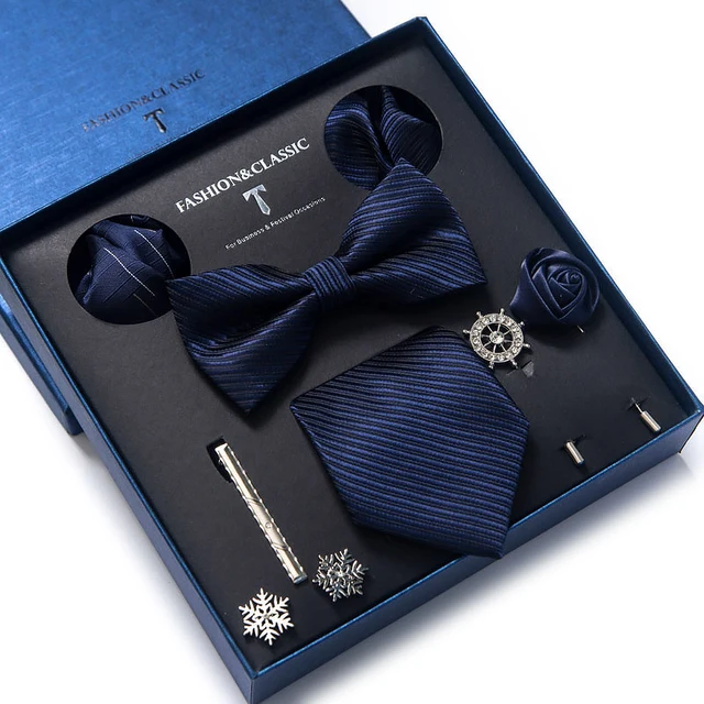 Классический шелковый Подарочный галстук и карманные квадраты смешанных цветов, новинка 2021 года, набор галстуков, черный галстук, аксессуары для костюма, однотонные мужские 1
