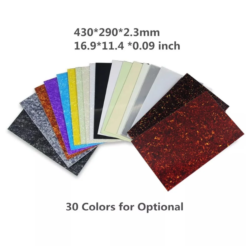 Battipenna Autoadesiva Per Chitarra Acustica - Piastra Antigraffio In Celluloide - Foto 10