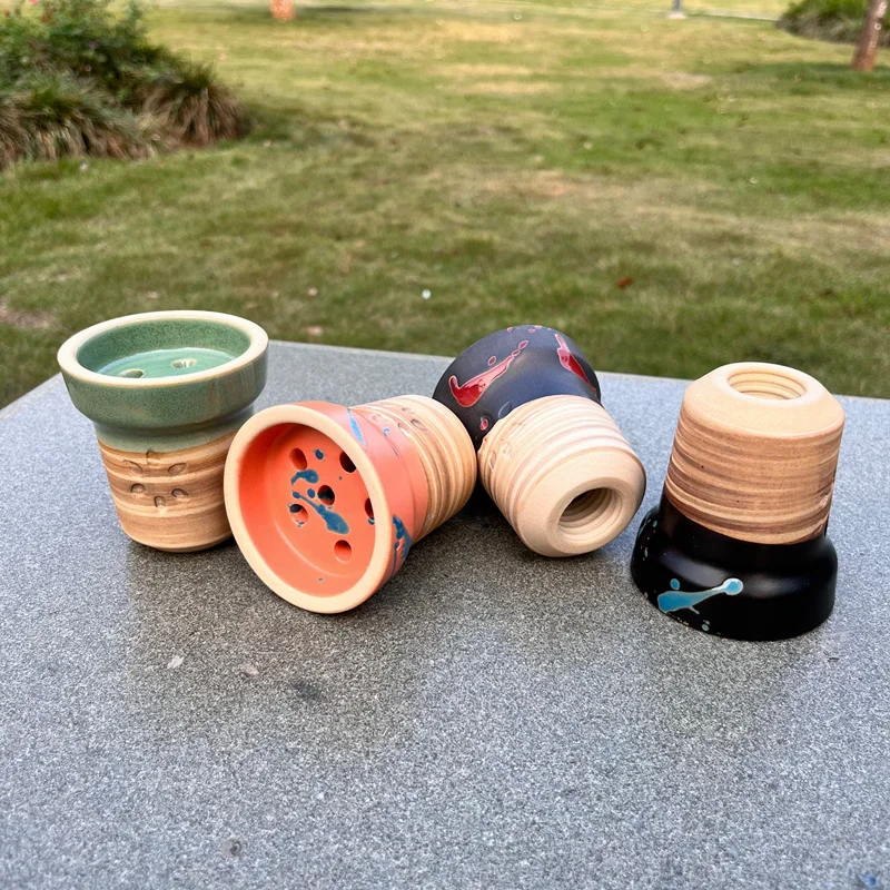 7 Holes Ceramics Shisha Hookah Tobacco Bowl Chicha Cachimbas Nargile Smoking Accessories hookah accessories