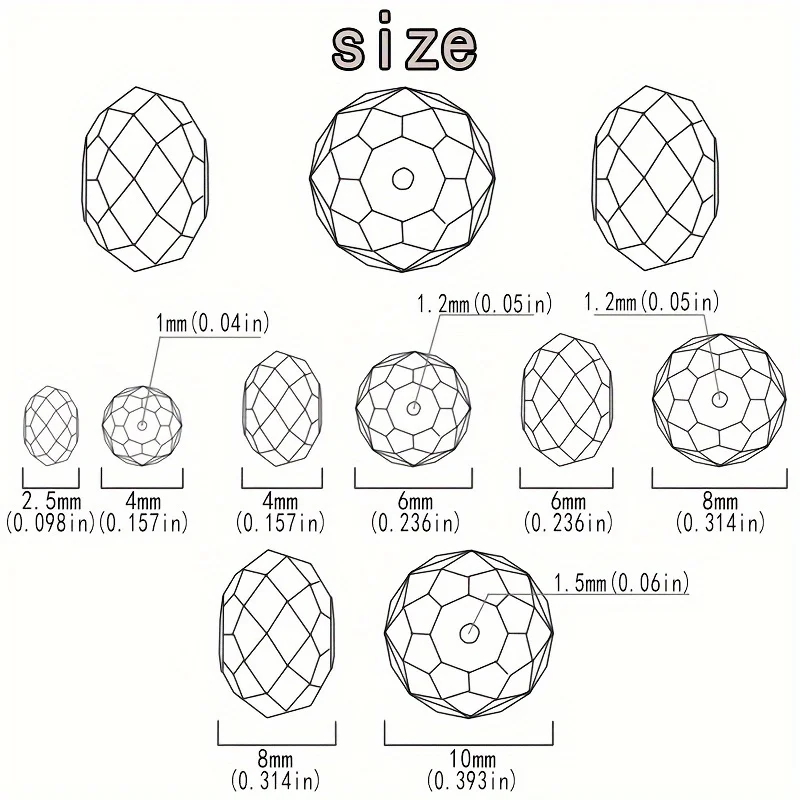 2104 Perline Di Vetro Smerigliato 3mm - 8 Colori Per Gioielli Fai Da Te