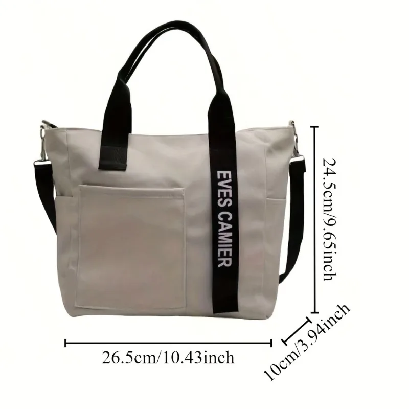Borsa alla Moda con Manici Superiori, Tracolla Regolabile Staccabile, Borsa a Spalla di Grande Capacità, per Donne, Ideale per lo Shopping Quotidiano - immagine 4