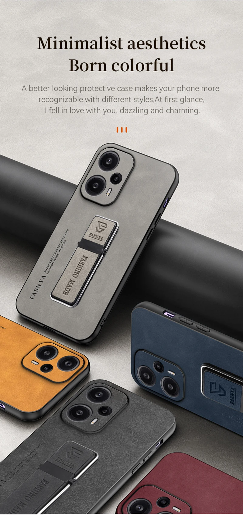 جراب هاتف بحامل سيارة مغناطيسي من الجلد ، غطاء خلفي من السيليكون للصدمات ، شاومي بوكو F5 5G ، بوكو F5 F 5 5F