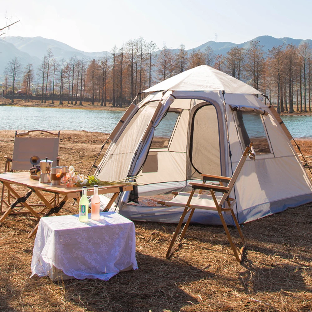 

Outdoor Self-driving Travel Camping Tent Automatic Quick-opening Tent Rainproof Sunshine-proof Tent Hiking Sunshine Shelter