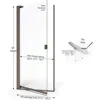 31.75 to 33.25 in. width, Semi-Frameless Pivot Shower Door, Clear Glass, Oil Rubbed Bronze Finish  glass shower door  shower 2