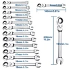 Shaking Head Ratchet Chrome Vanadium Steel Two-Way Event-Head Ratchet Wrench Quick Manual Dual-Purpose Ratchet Wrench Open Wrenc 5