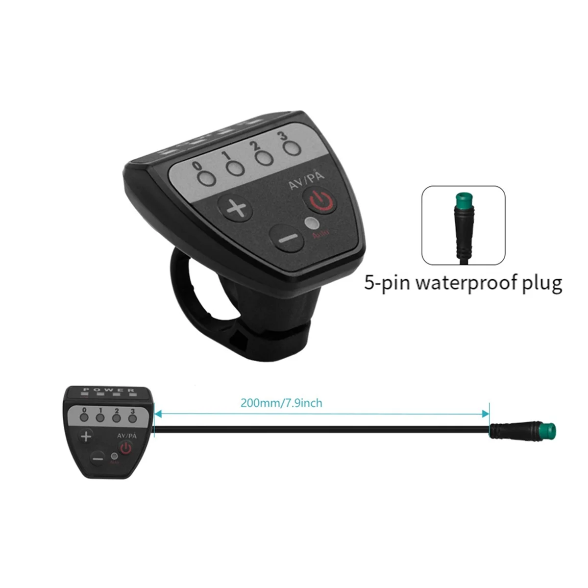 SEMOIC Electric Bicycle 36V48V LED G20 Meter Control Panel Display for Ebike 5 Pin Waterproof Plug Connector
