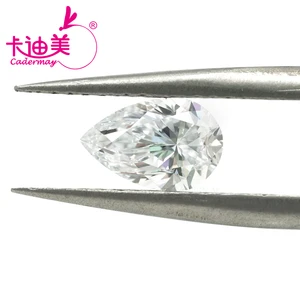 CADERMAY Pear Shape EX D Color VVS1 VS1 Clarity HPHT Lab Grown Diamond 1CT Loose Stone IGI Certificate For Jewelry Making