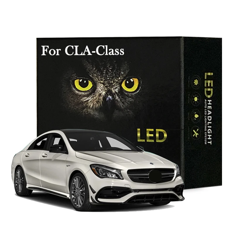 

19Pcs Led Interior Light Kit For Mercedes Benz CLA-Class C117 Coupe 2013 2014 2015 2016 2017 2018 2019 LED Bulbs Canbus