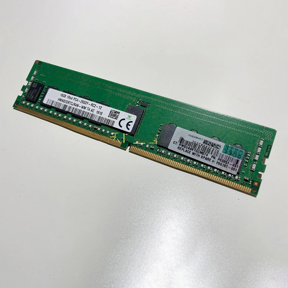 1PCS Server Memory For HPE P03051-091 P00920-B21 P06187-001 PC4-2933Y 16GB DDR4 2933 1RX4 G10 ECC REG 5 1PCS Server Memory For HPE P03051-091 P00920-B21 P06187-001 PC4-2933Y 16GB DDR4 2933 1RX4 G10 ECC REG - Image 3