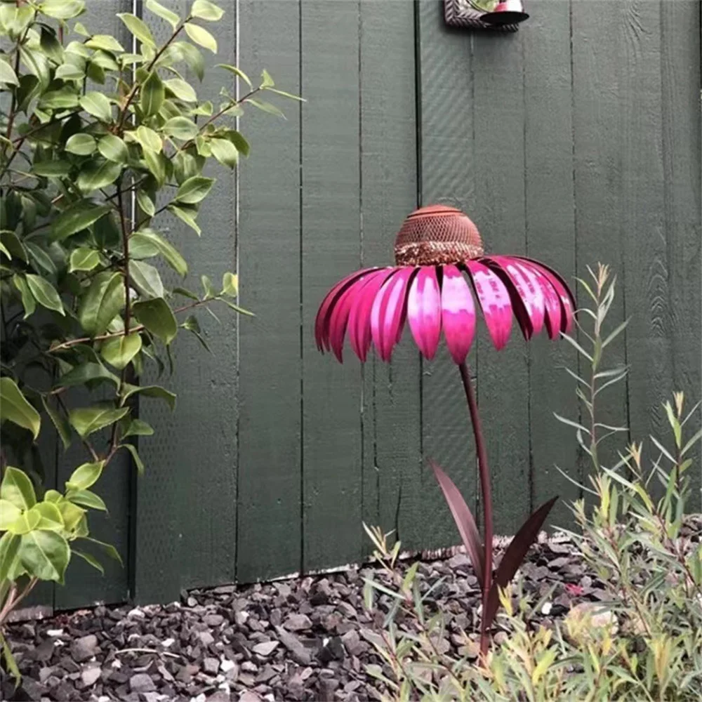 New product outdoor flower bird feeder hummingbird feeder garden bird cage predator 0 35kg wire red.jpg