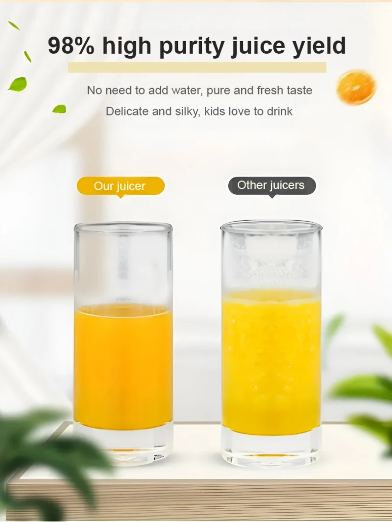 【EU Plug】 Household Large-diameter High-power Juicer Multi Functional Juicer with Residue Separation Function 3