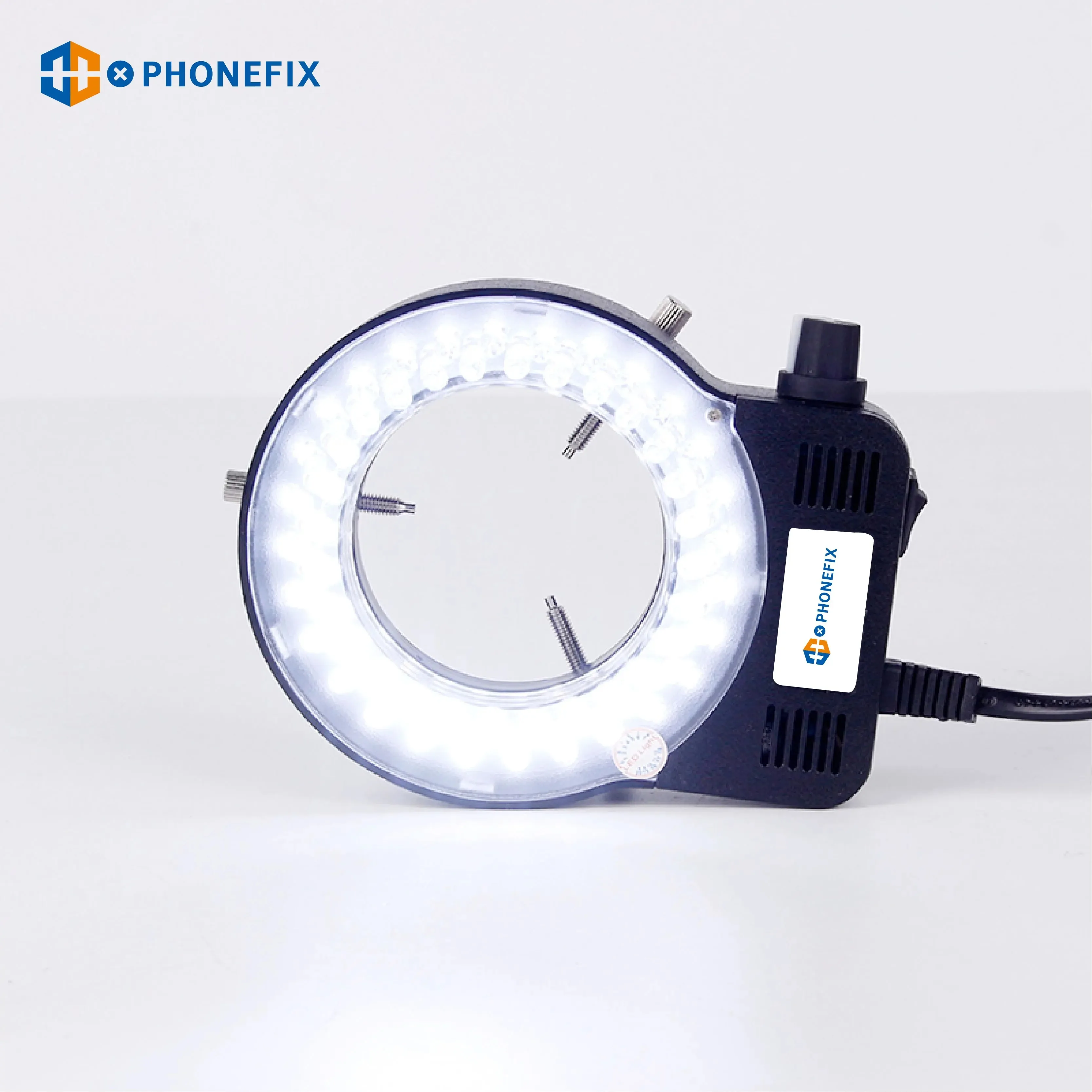 調整可能な顕微鏡 56/144 LED リングライト照明ランプ三眼実体