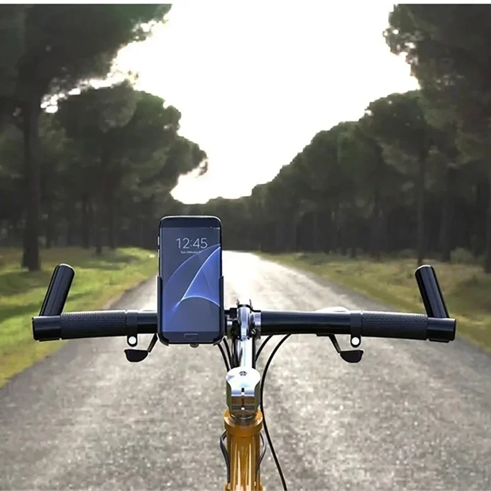 360 ° Rotation Aluminiumlegierung Fahrrad Telefonhalter Verstellbarer GPS-Navigationsständer Rutschfester, stoßfester Ständer für alle Smartphones – Detail 7