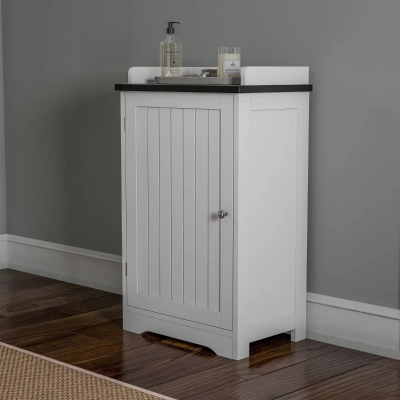 

Somerset Home Bathroom Cabinet – Floor Cupboard for Storage (White) Storage Cabinet