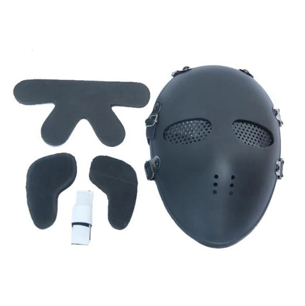 Tactical Paintball Combat Mask Hunting Airsoft CS Games Full Face Steel Mesh Eye Safety Protective Mask
