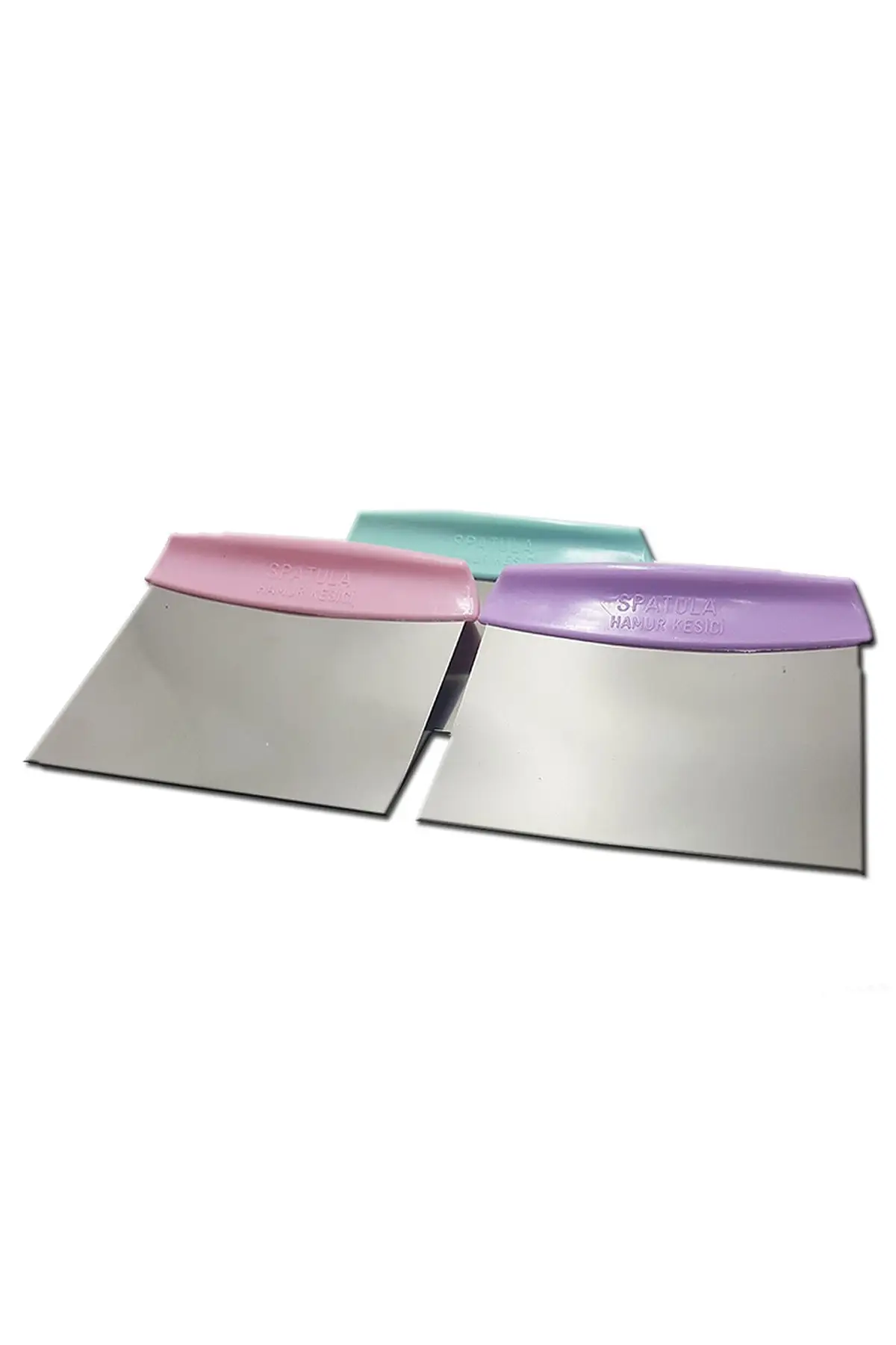 Stainless Steel Practical Dough Cutter & Scraper-Assortment Color ping