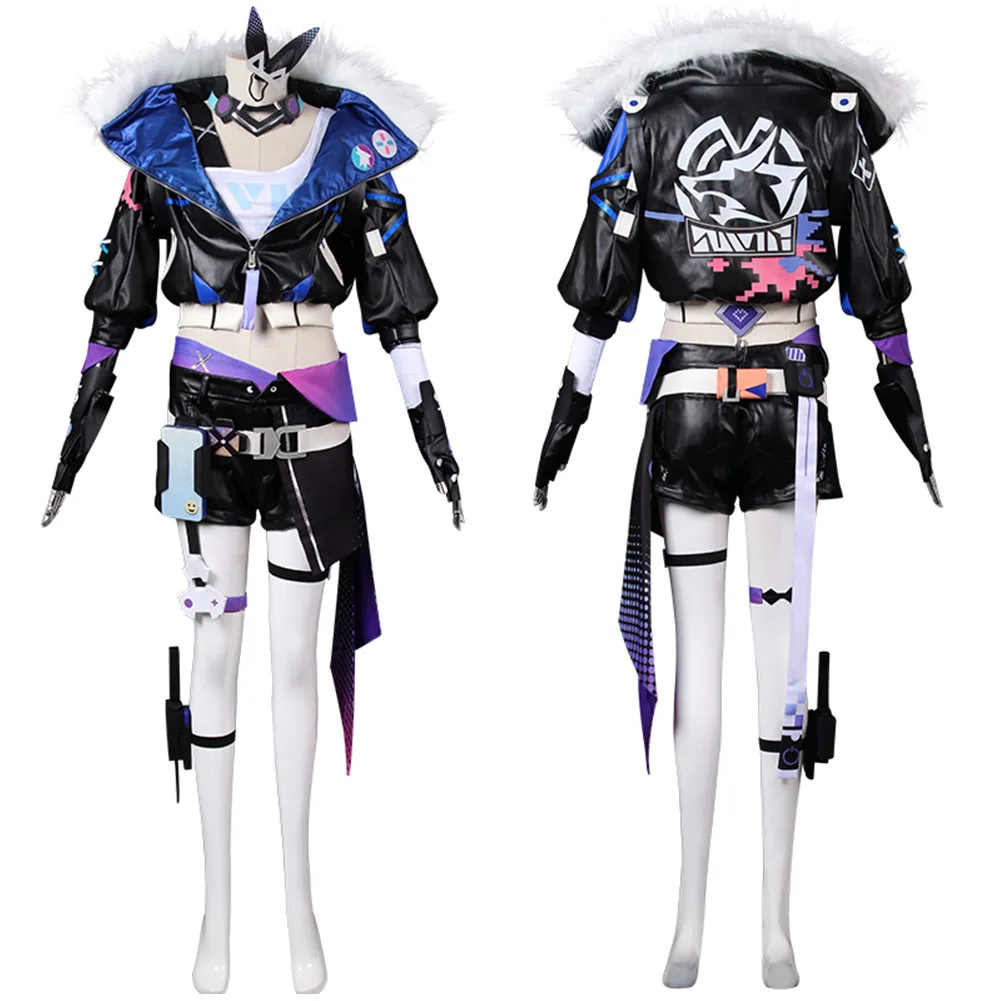 

Game Honkai: Star Rail Silver Wolf Cosplay Costume Outfits For Adult Women Girls Halloween Carnival Party Disguise Role Playing