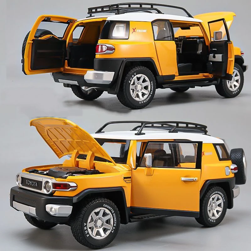 Modellino Diecast 1:24 Toyota FJ Cruiser Con Luci E Suoni - Regalo Per Bambini