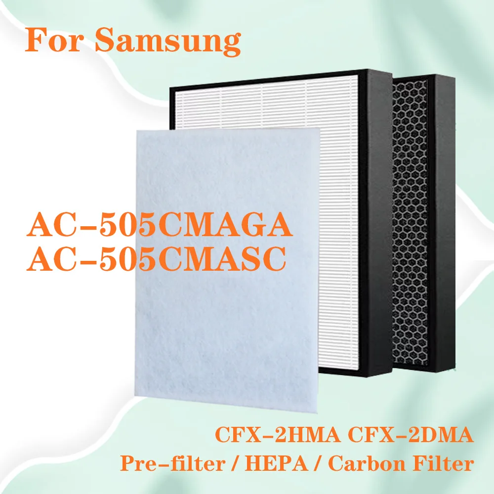 

Hepa и фильтр с активированным углем, замена очистителя воздуха для Samsung AC-505CMAGA AC-505CMASC CFX-2HMA CFX-2DMA, воздушный фильтр