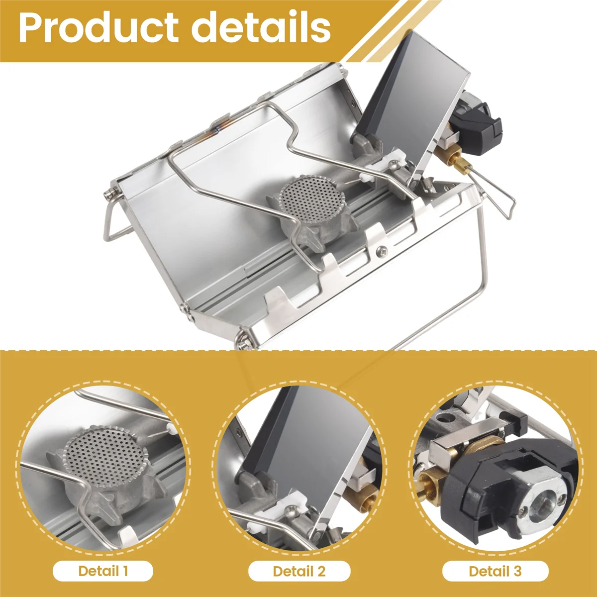 Gas Stove Outdoor Portable Windproof High-Power Cassette Gas Stove Picnic Parts