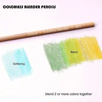 Mélangeur incolore 8 pièces – Idéal pour mélanger et adoucir les bords des crayons de couleur – Crayon non pigmenté à base de cire – Parfait 3