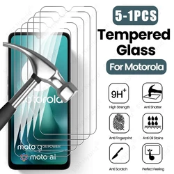 Clear 9H Tempered Glass Screen Protector - Full Cover Shield - 5Pieces (Transparent)
