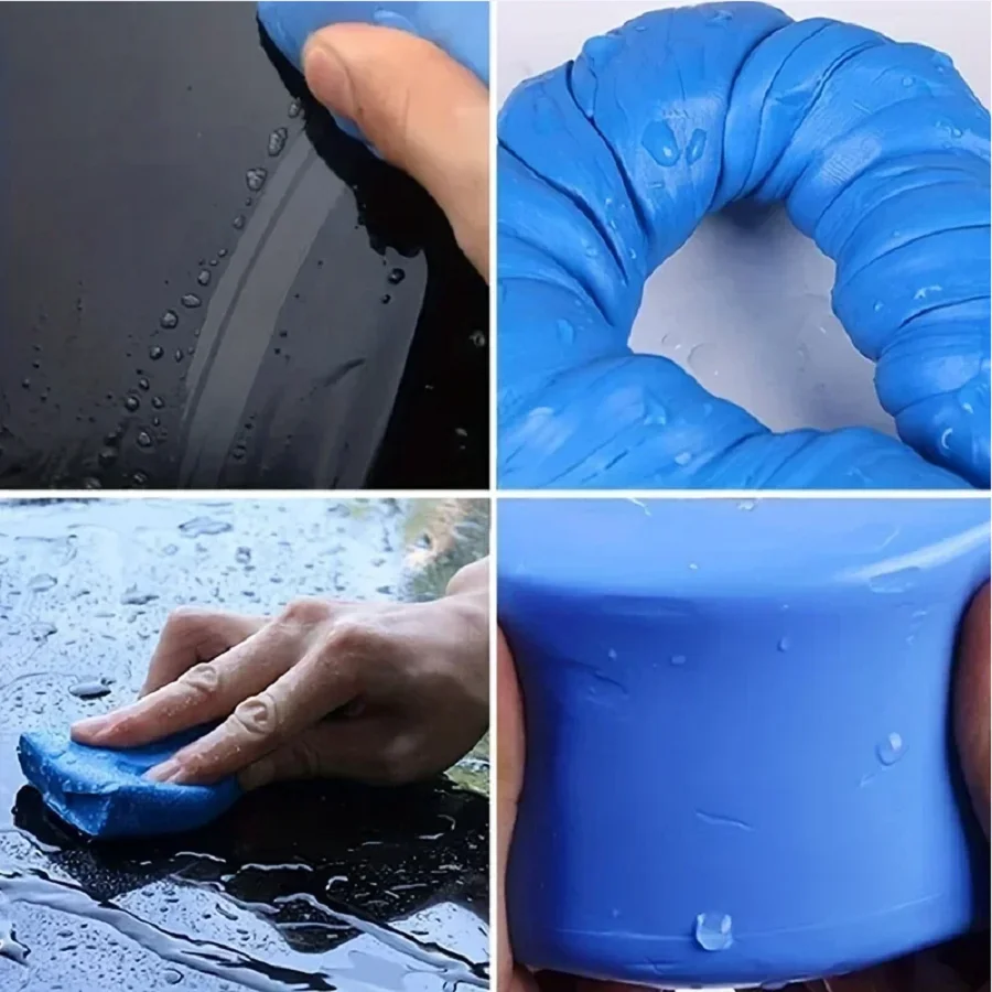 Magic car wash mud powerful stain remover for all vehicles blue rubber clay dirt cleaner for glass and body details