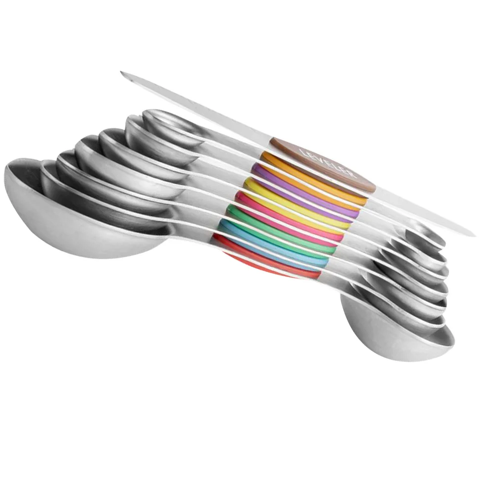 

8 Pcs Practical Measuring Spoon Cup Cups Kitchen Supplies Stainless Steel Tools
