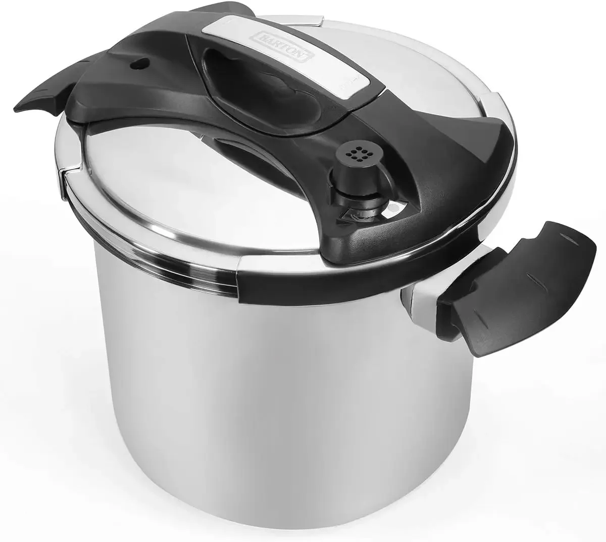 Barton 10.5 Quart Pressure Cooker With Easy-Lock Lid Commercial 18/8- Stainless Steel Instant Fast Cooking with Recipes Book 2