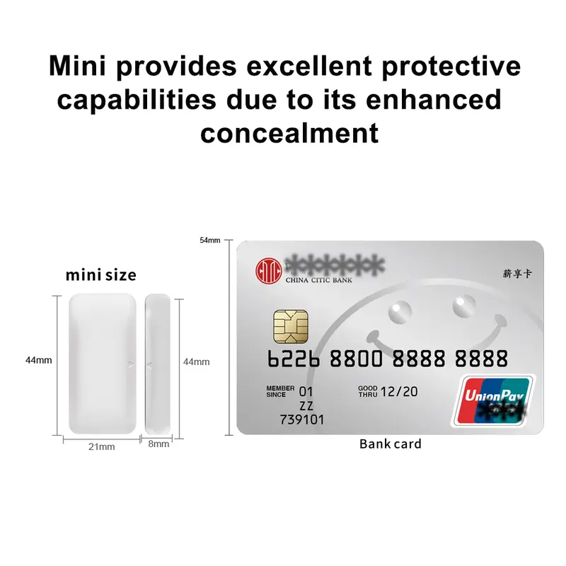 Tuya Zigbee Wireless Door Windows Sensor mini Smart Home Wireless Door Detector Door Open Closed Alarm System for Alexa - Image 4