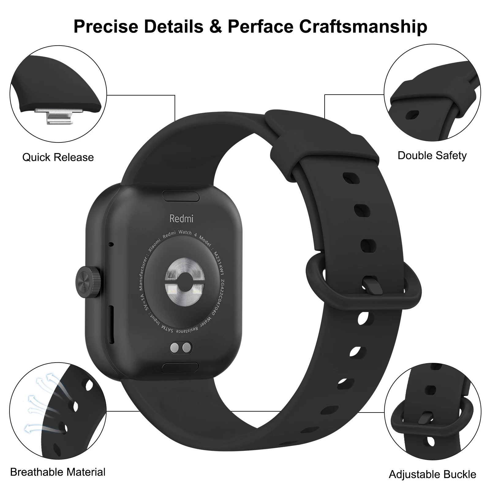 Silicone Strap Wristband Replacement for Smart Watches - Universal Fit and Style Accessories