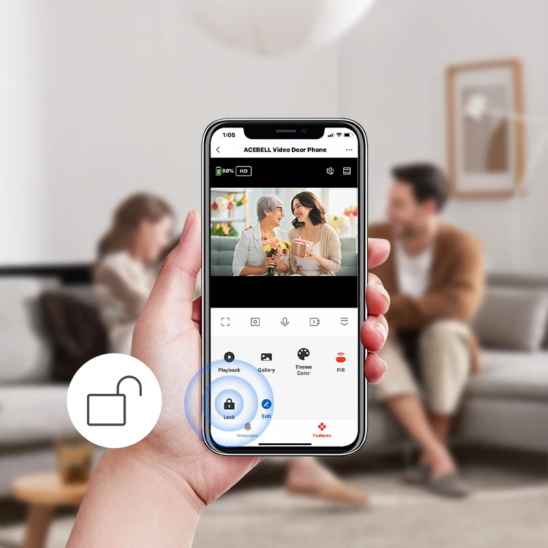 ANJIELO Tuya Smart 1080P Wireless Video Intercom System for Home Apartment Doorb