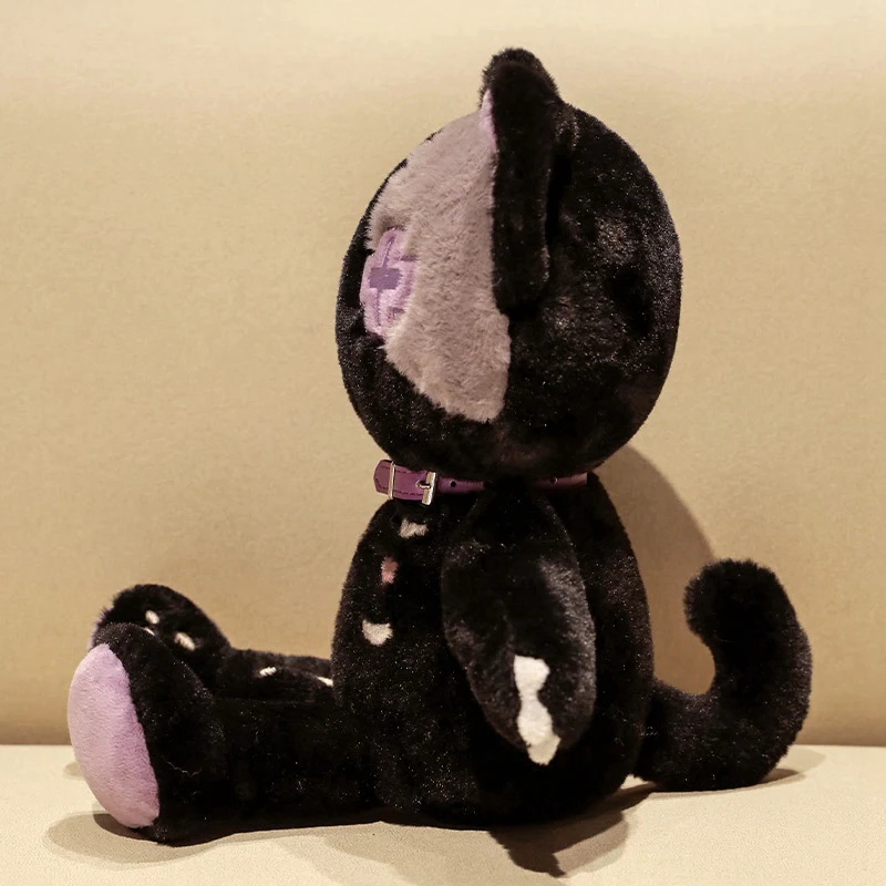 39cm Kawaii Dark Serie Black Devil Skeleton Cat Plush Toy Creative