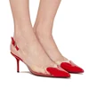7cm or 9cm Red Pumps Women Shoes Sexy Transparent High Heels White Pumps Pointed Toe Slingback Shoes Ladies Stilettos Mujer 2025 1
