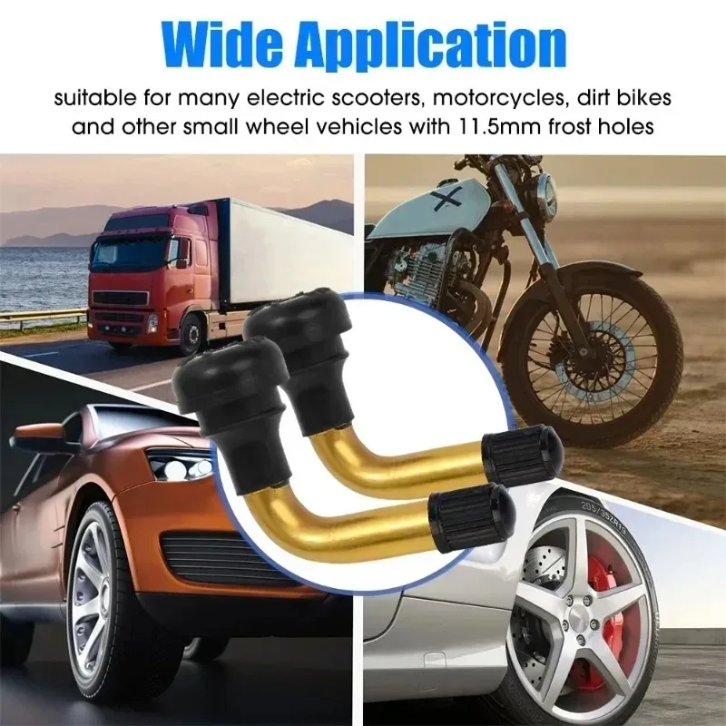 PVR70 PVR60 PVR50 타이어 밸브 스템 알루미늄 합금 오토바이 튜브리스 타이어 밸브 키트 전기 스쿠터 자전거 휠 교체용