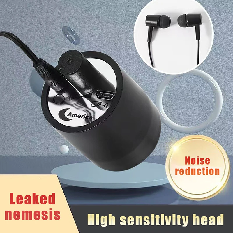 Multi-functional Leak Detection Device for Construction Pipes; Portable Water Leak Detector with Sound Collection