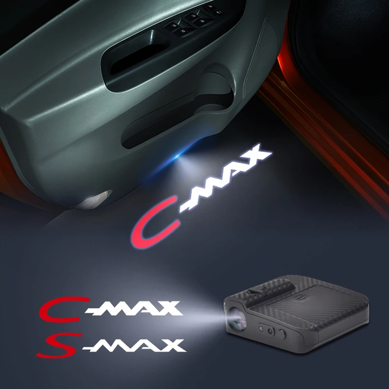 Per Ford C-Max S-Max Logo Wireless Courtesy Car Door Projector Led Welcome Lights Decor