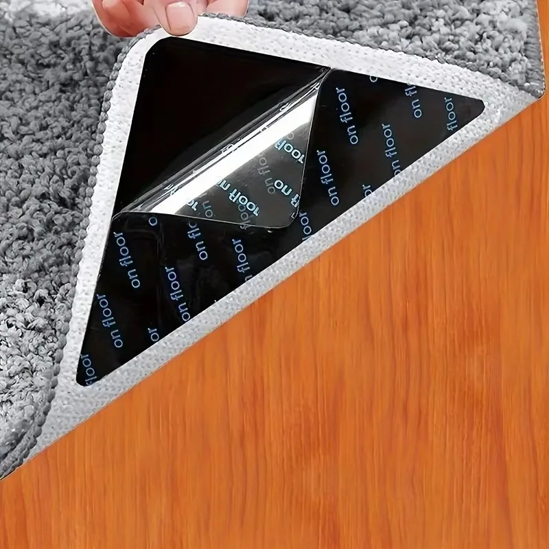 Non-Slip Reusable Carpet Gripper Pads – Double-Sided Adhesive Rug Stickers