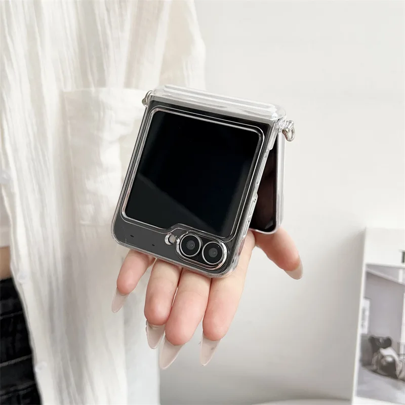 Luxury Solid Color Magnetic Folding Phone Case - Clear Matte Shockproof Hard Cover