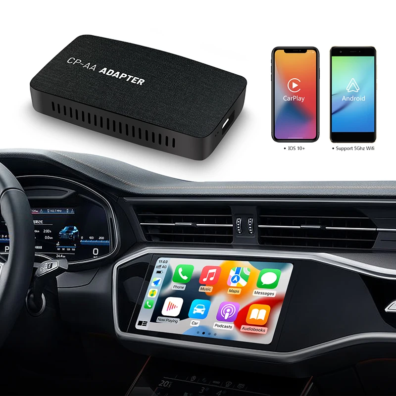 2In1 Wired to Wireless Android Auto And Wireless CarPlay Smartbox
