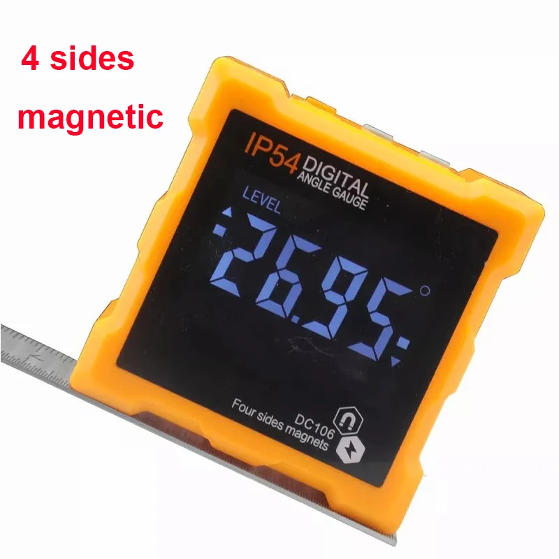 Mini Magnets Digital Protractor Electronic Inclinometer Digital Bevel Box Level Tool Electronic Angle Gauge New 2 Sides